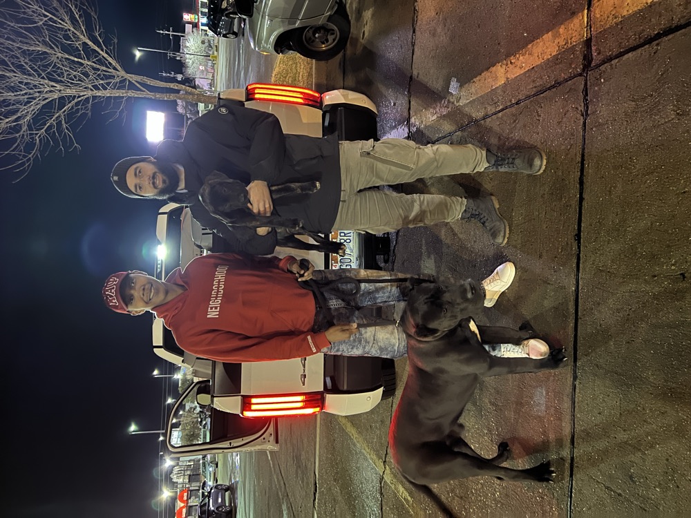 Cliente de Irema Curtó con su Perro de Presa Canario