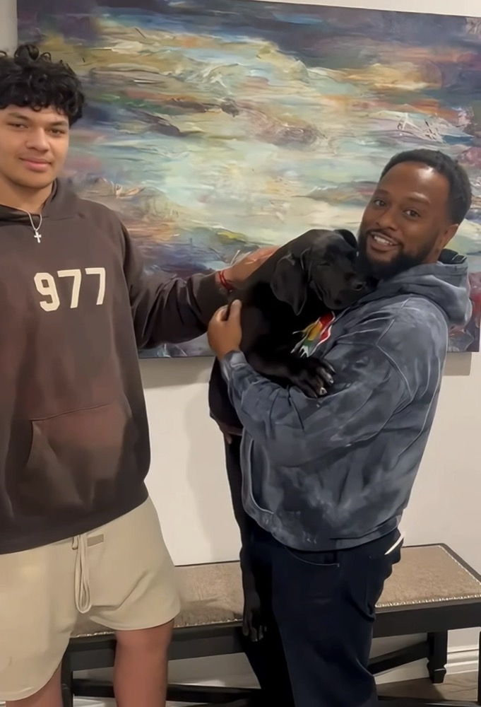 Cliente de Irema Curtó con su Perro de Presa Canario